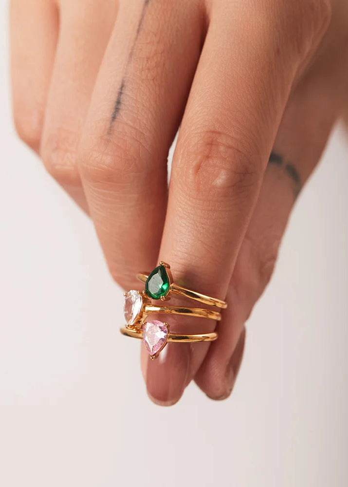 Pink Stone Rings