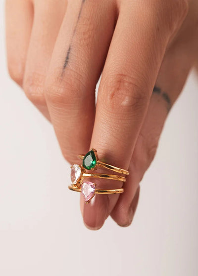 Pink Stone Rings