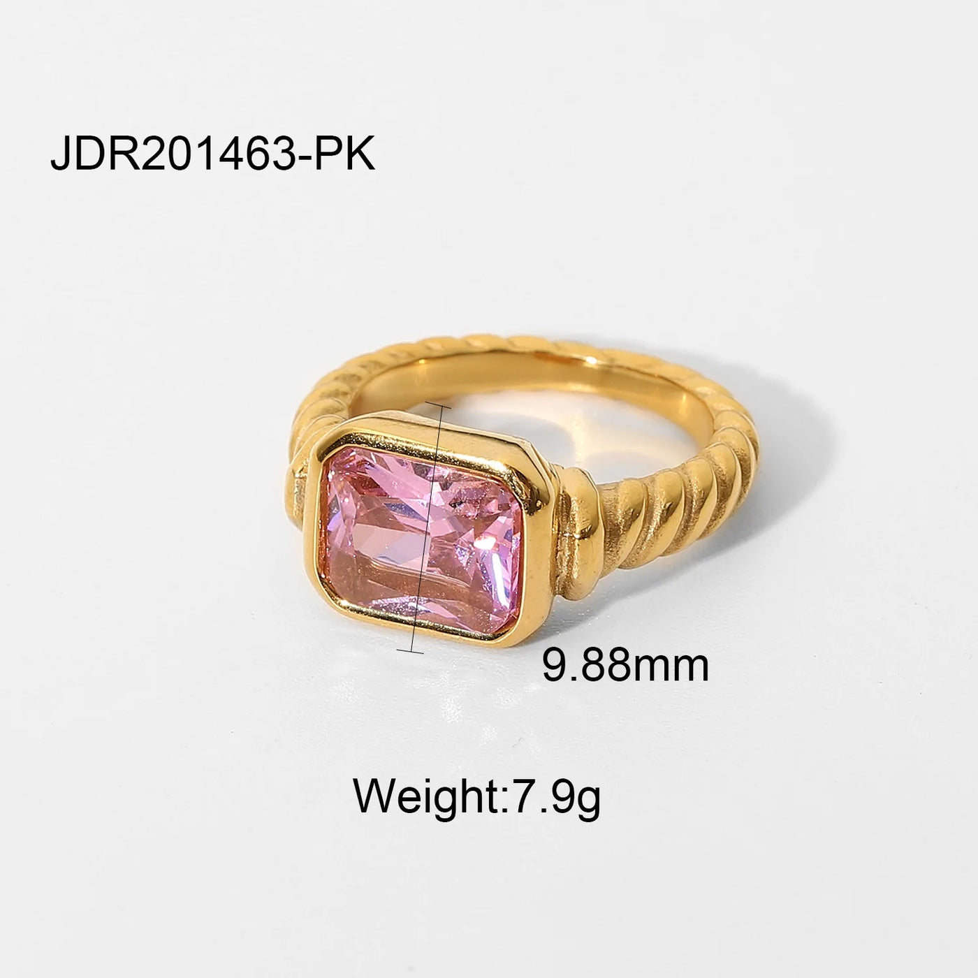 Pink Stone Rings