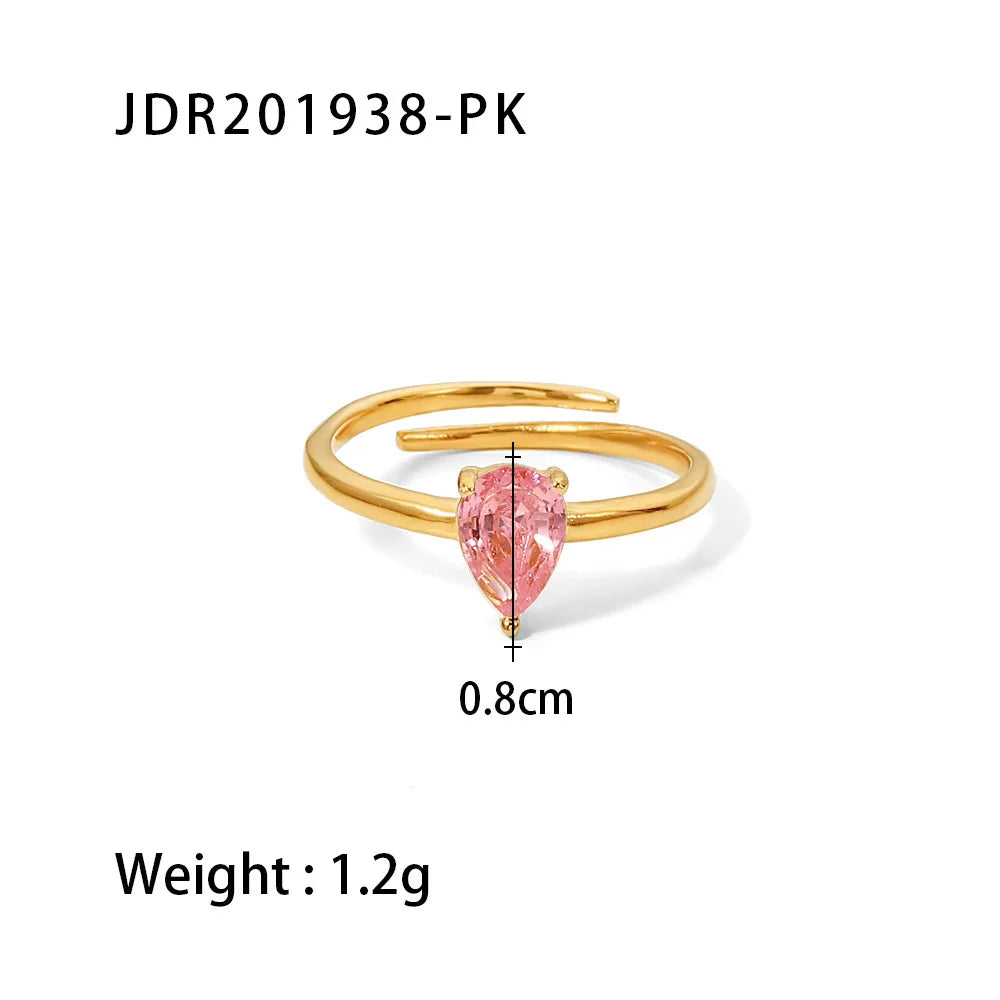 Pink Stone Rings
