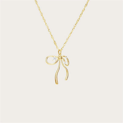 Silver Bowknot Earring