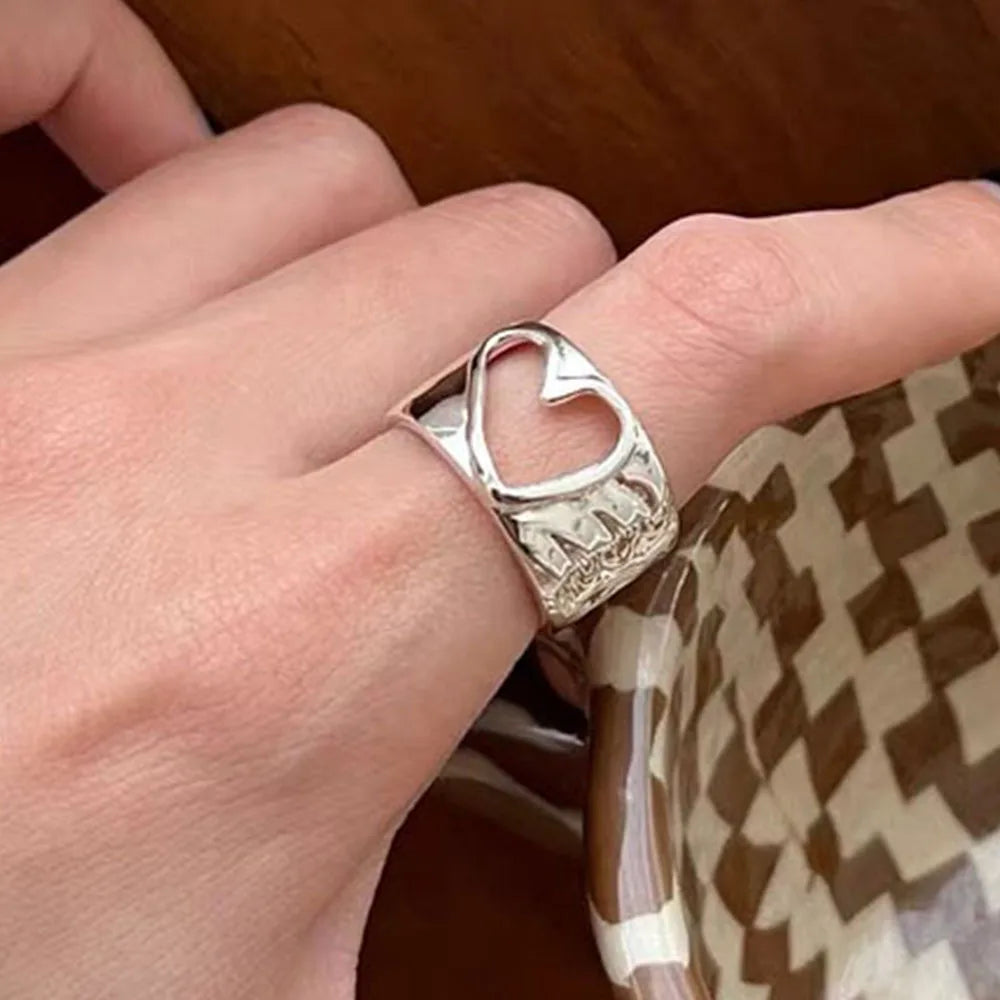 Carved Heart Ring
