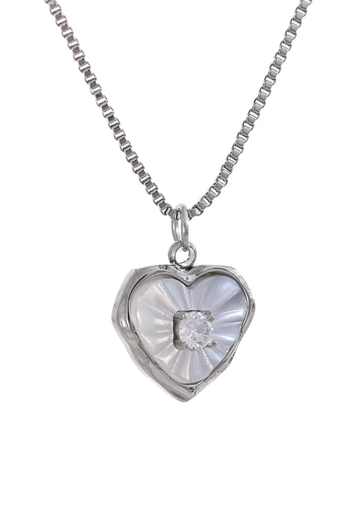 Glass Heart Pendant