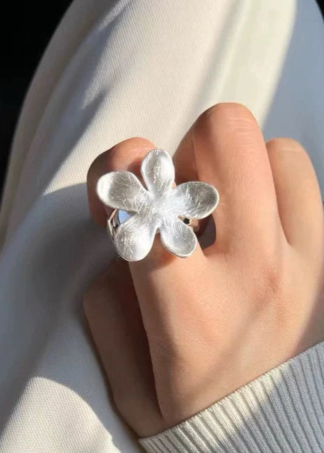 Sterling Floral Ring