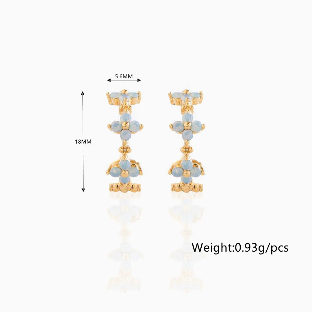 Blue Space Earrings