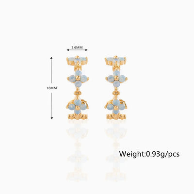 Blue Space Earrings
