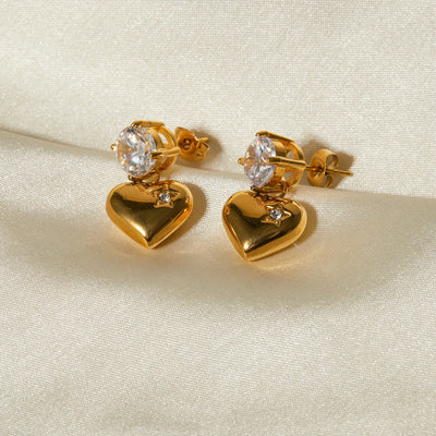 Spark Heart Earrings
