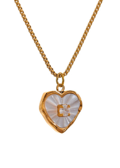Glass Heart Pendant