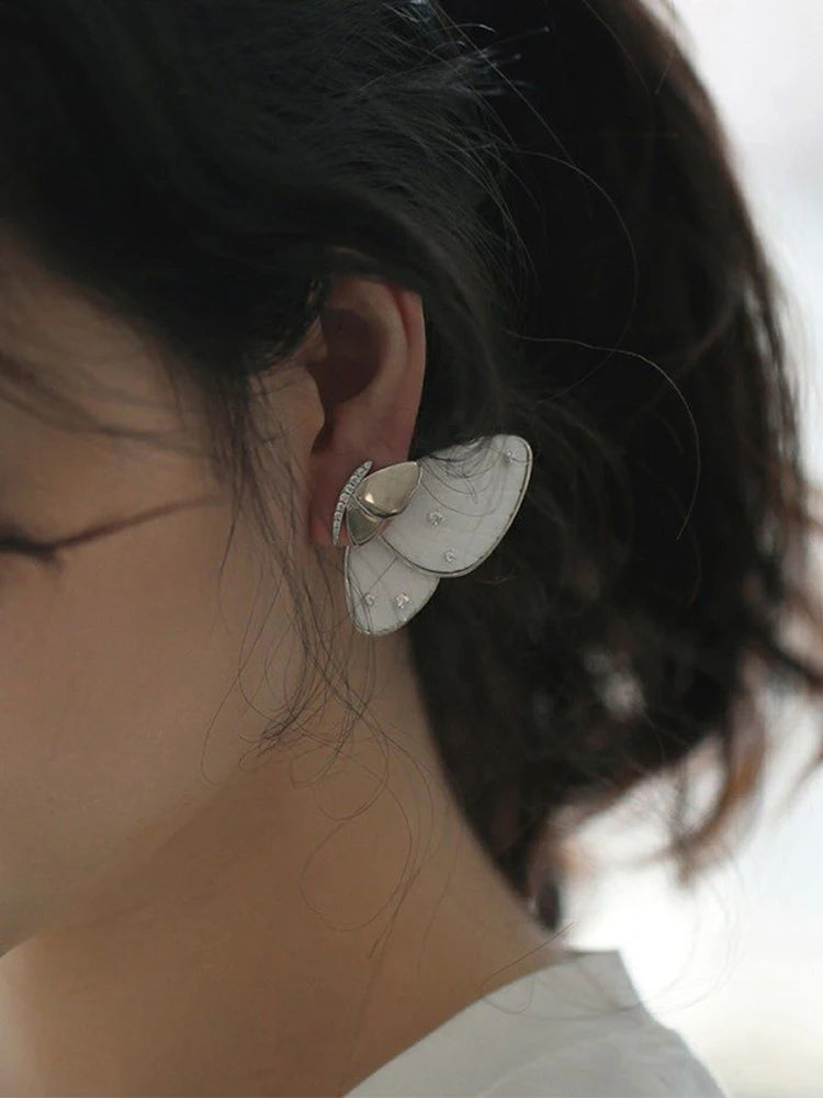 Silver Butterfly Earrings