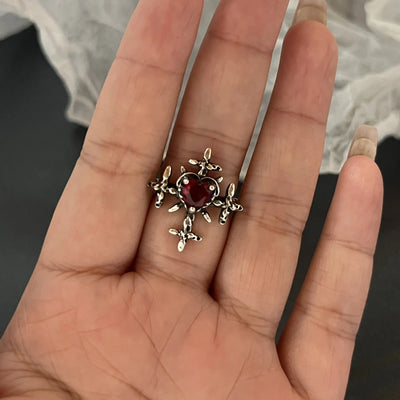 Red Goth Rings