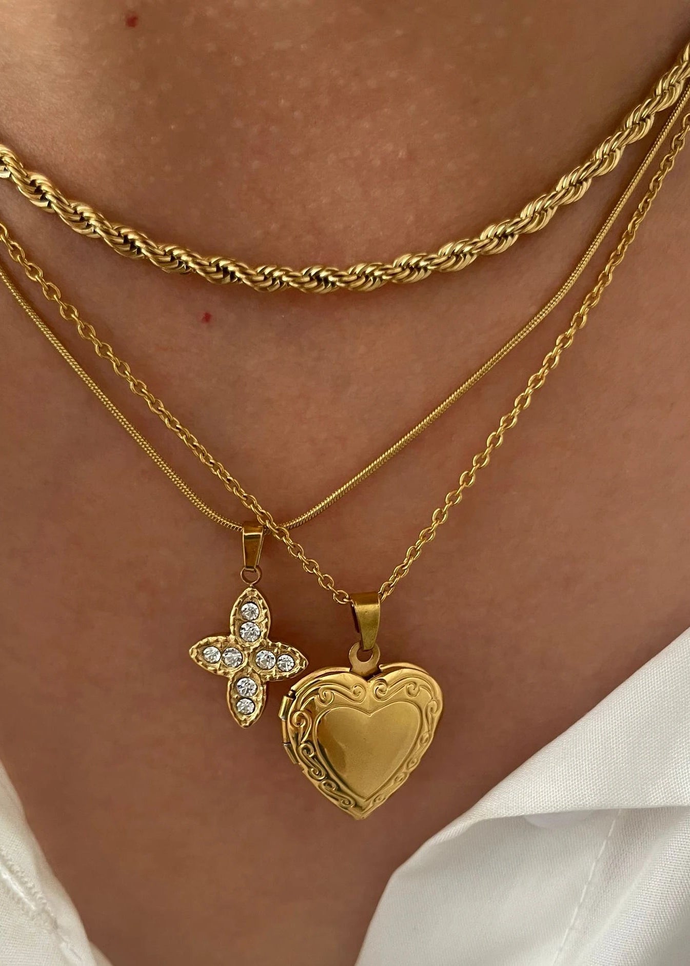 Locket Stacking Necklaces