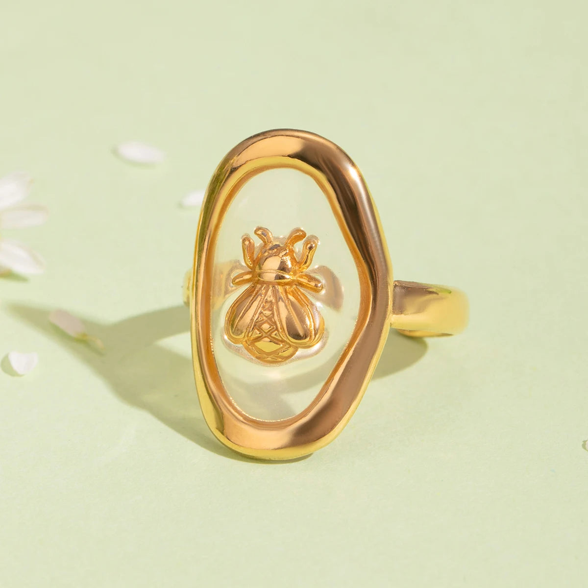 Bee Glass Ring