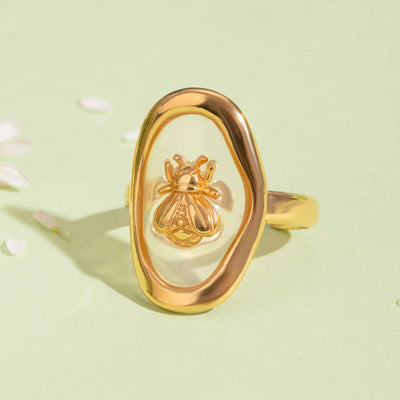Bee Glass Ring