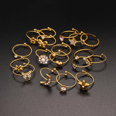 Star & Moon Ring Sets