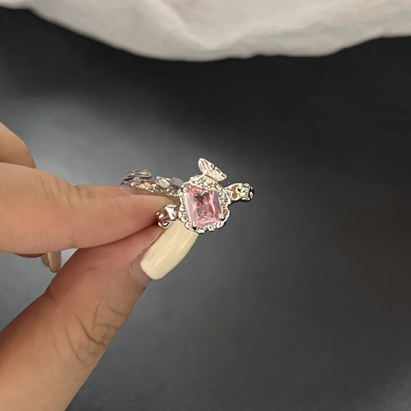 Pink Drip Rings