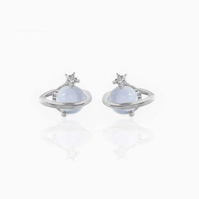 Blue Space Earrings