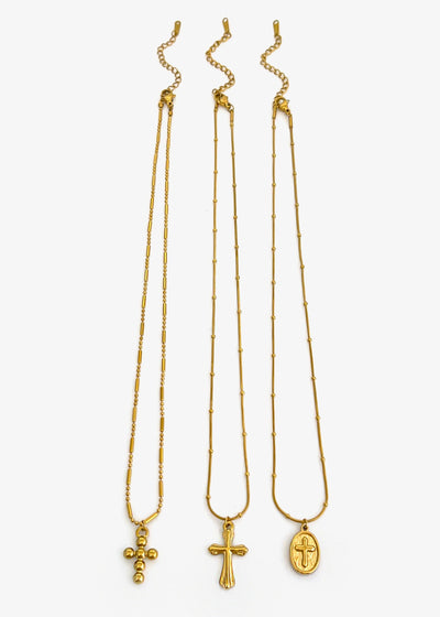 Roxie Cross Necklace Set