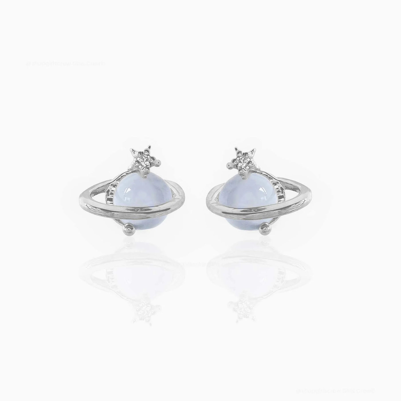 Blue Space Earrings