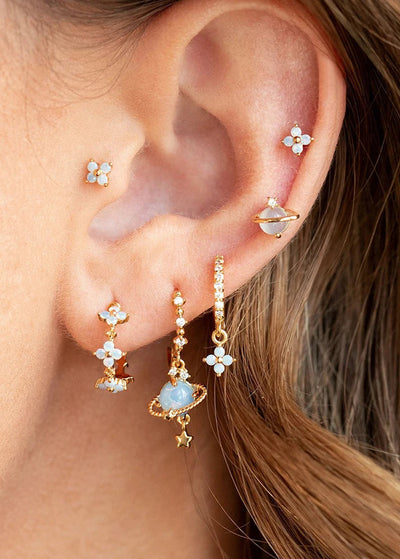 Blue Space Earrings