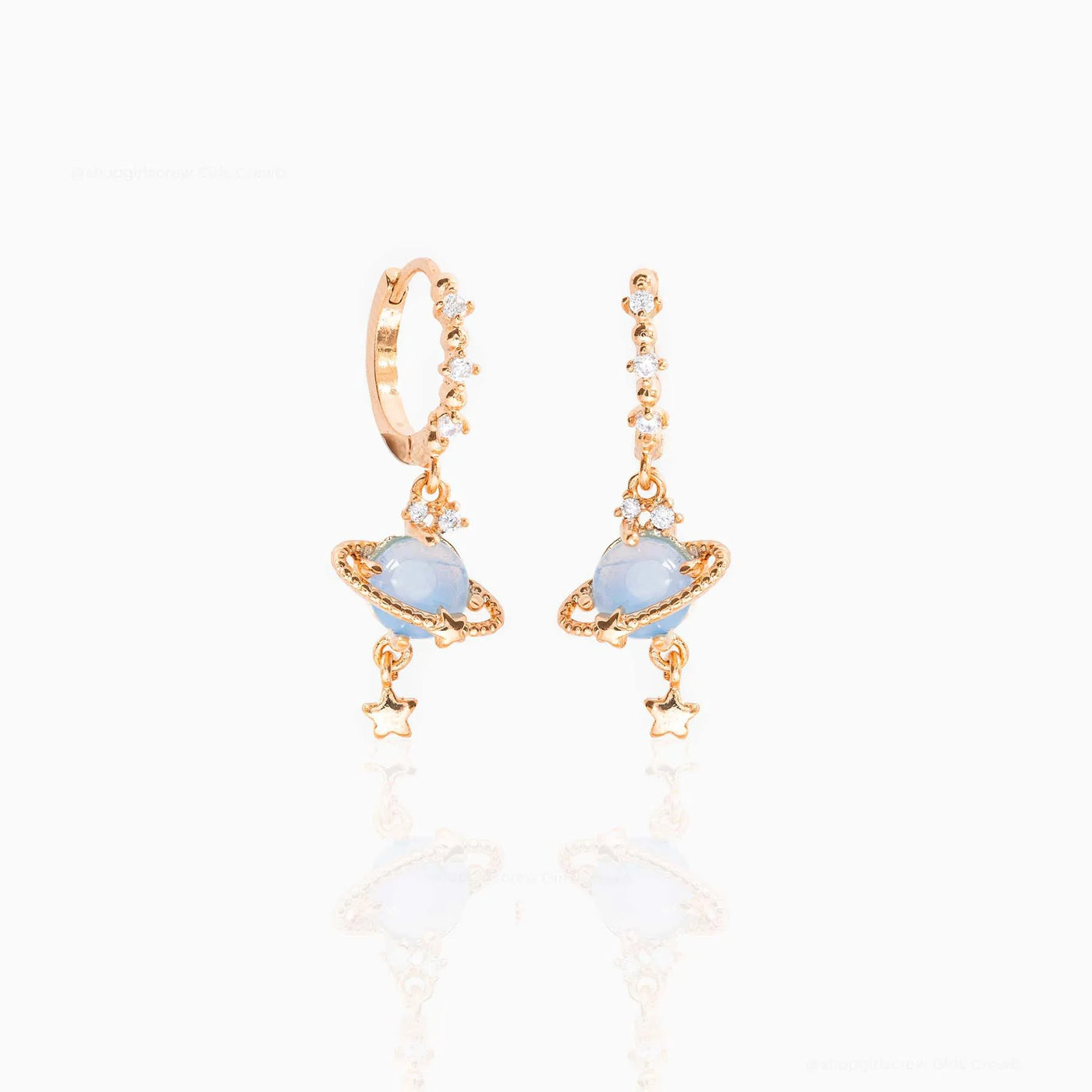 Blue Space Earrings