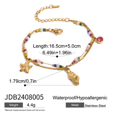 Starfish Shell Bracelet