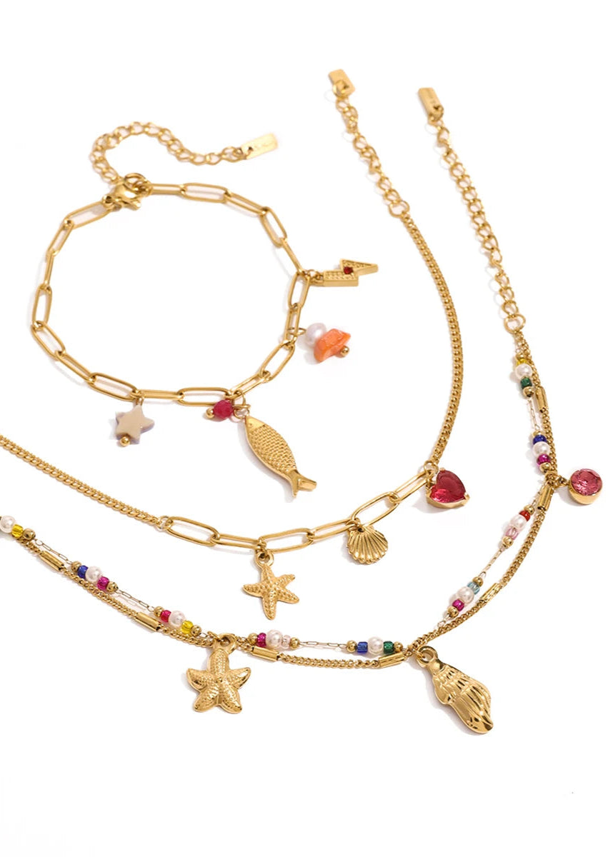 Starfish Shell Bracelet