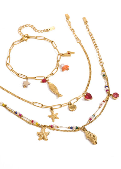 Starfish Shell Bracelet