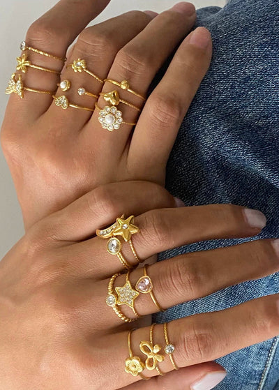 Star & Moon Ring Sets