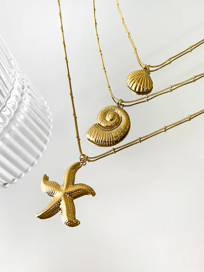 Seashell Trio Necklaces