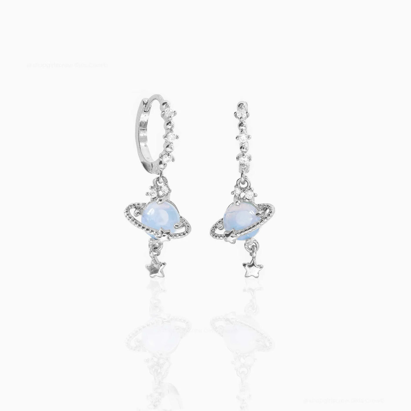 Blue Space Earrings