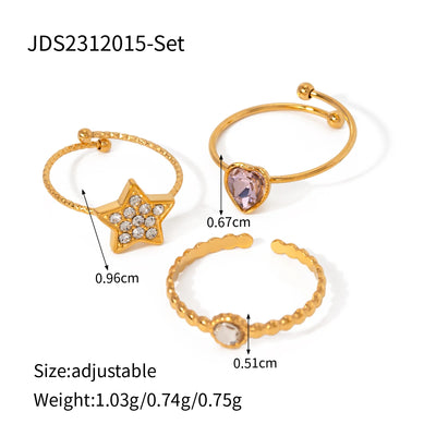 Star & Moon Ring Sets