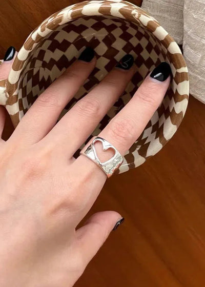 Carved Heart Ring