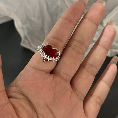 Red Goth Rings