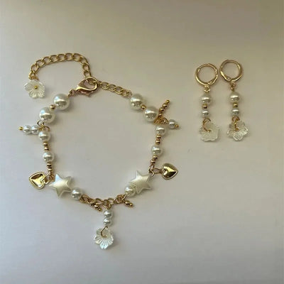 Pearl Beaded Bracelet  Handmade