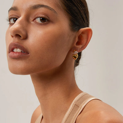 Spark Heart Earrings