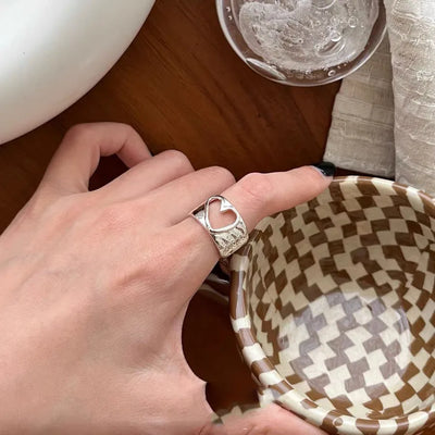 Carved Heart Ring