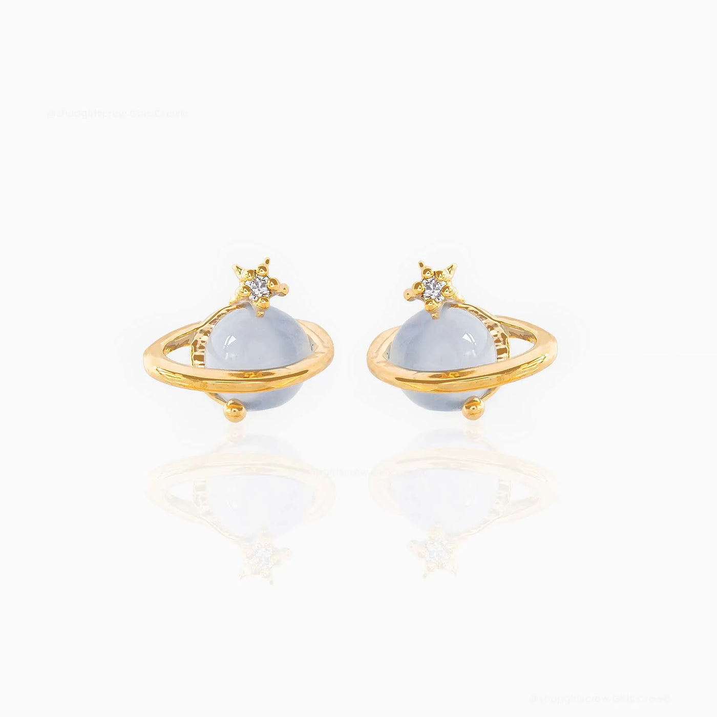 Blue Space Earrings