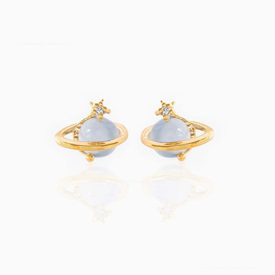 Blue Space Earrings