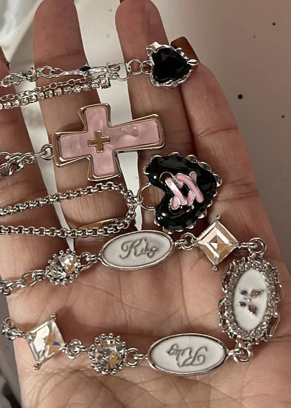 Pink Goth Necklaces