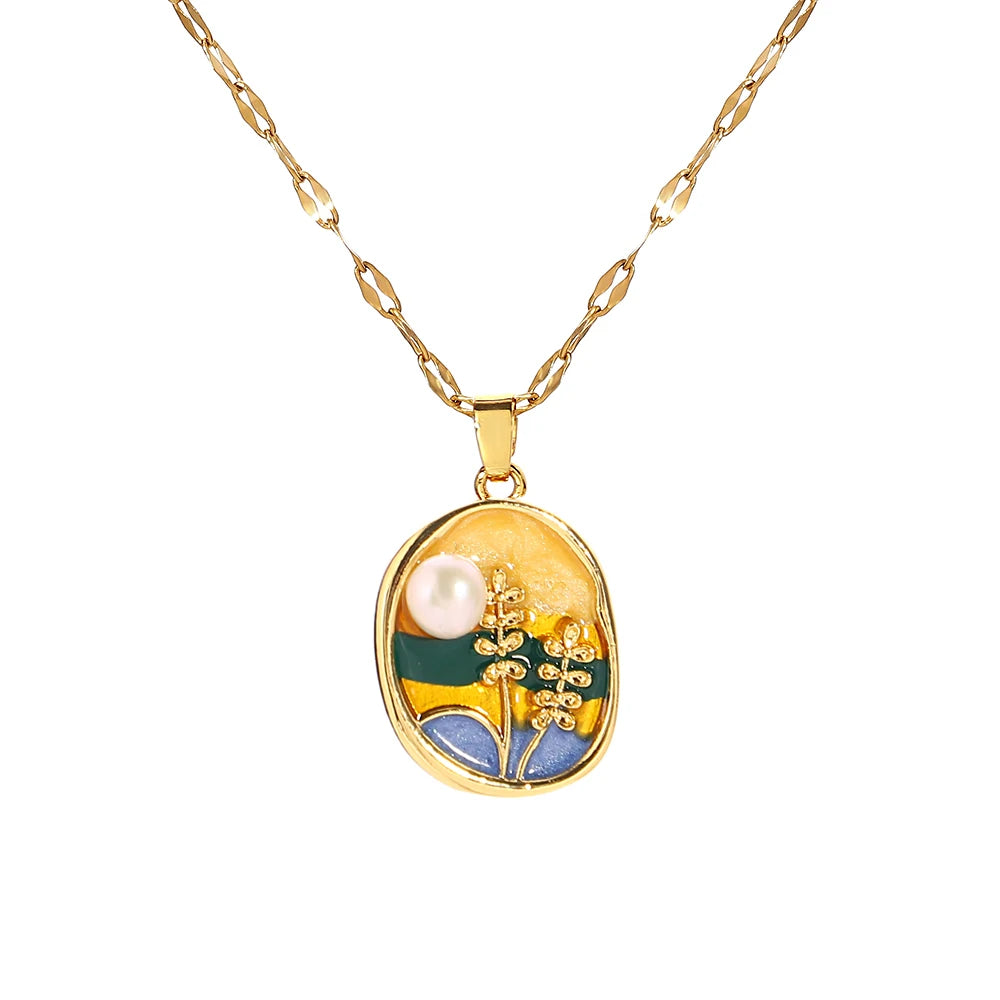 French Art Necklace