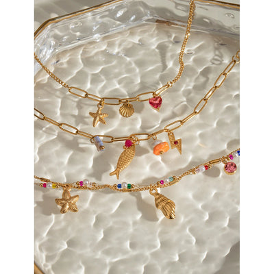 Starfish Shell Bracelet