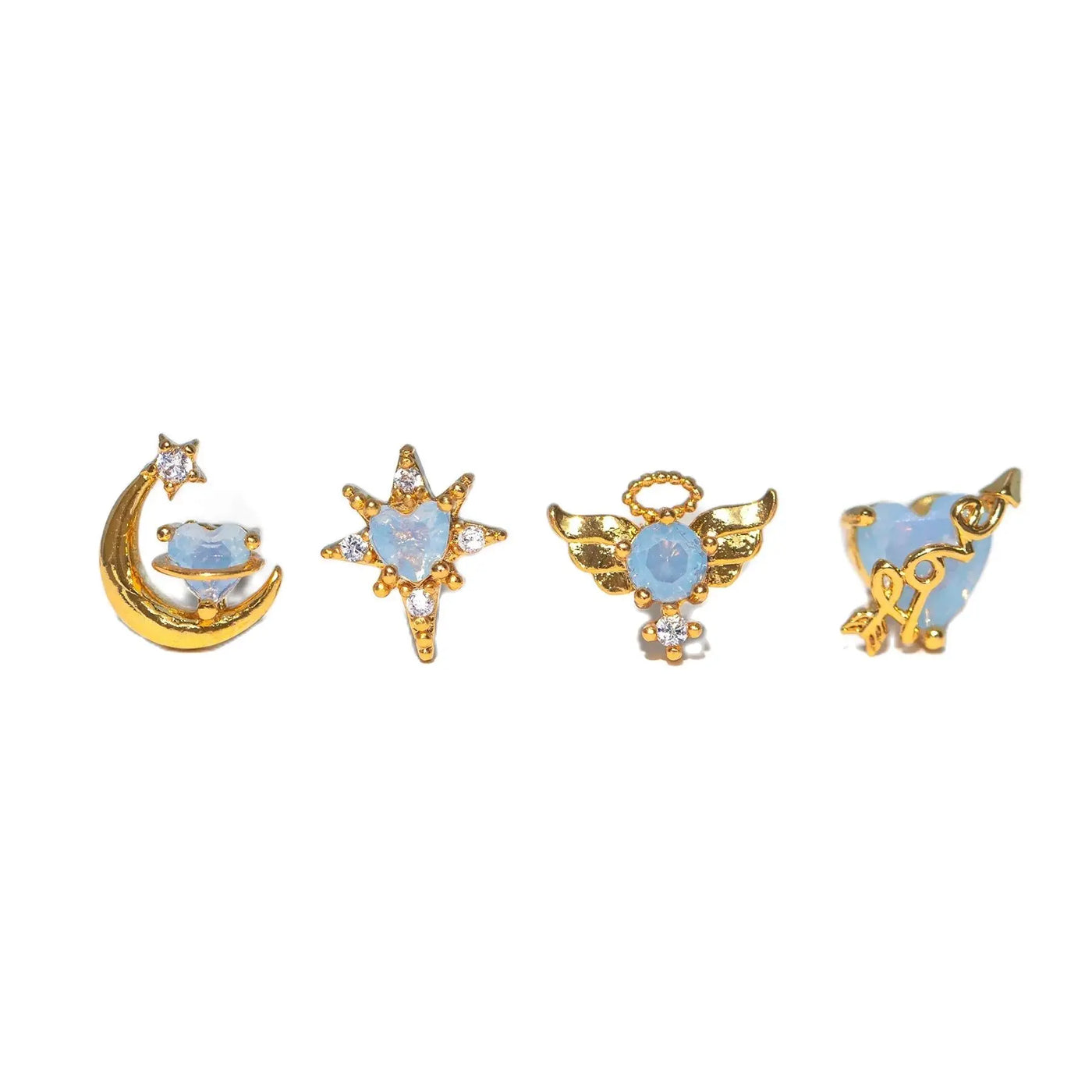 Blue Moon Earrings Set
