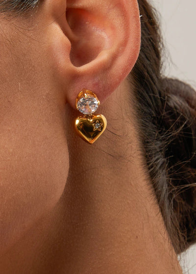Spark Heart Earrings
