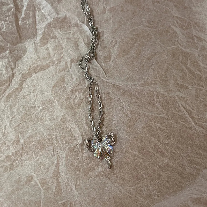 Silver Glass Necklaces
