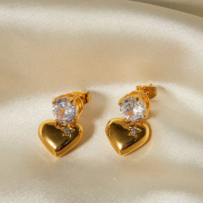 Spark Heart Earrings