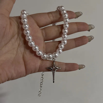 Silver Pearly Necklaces