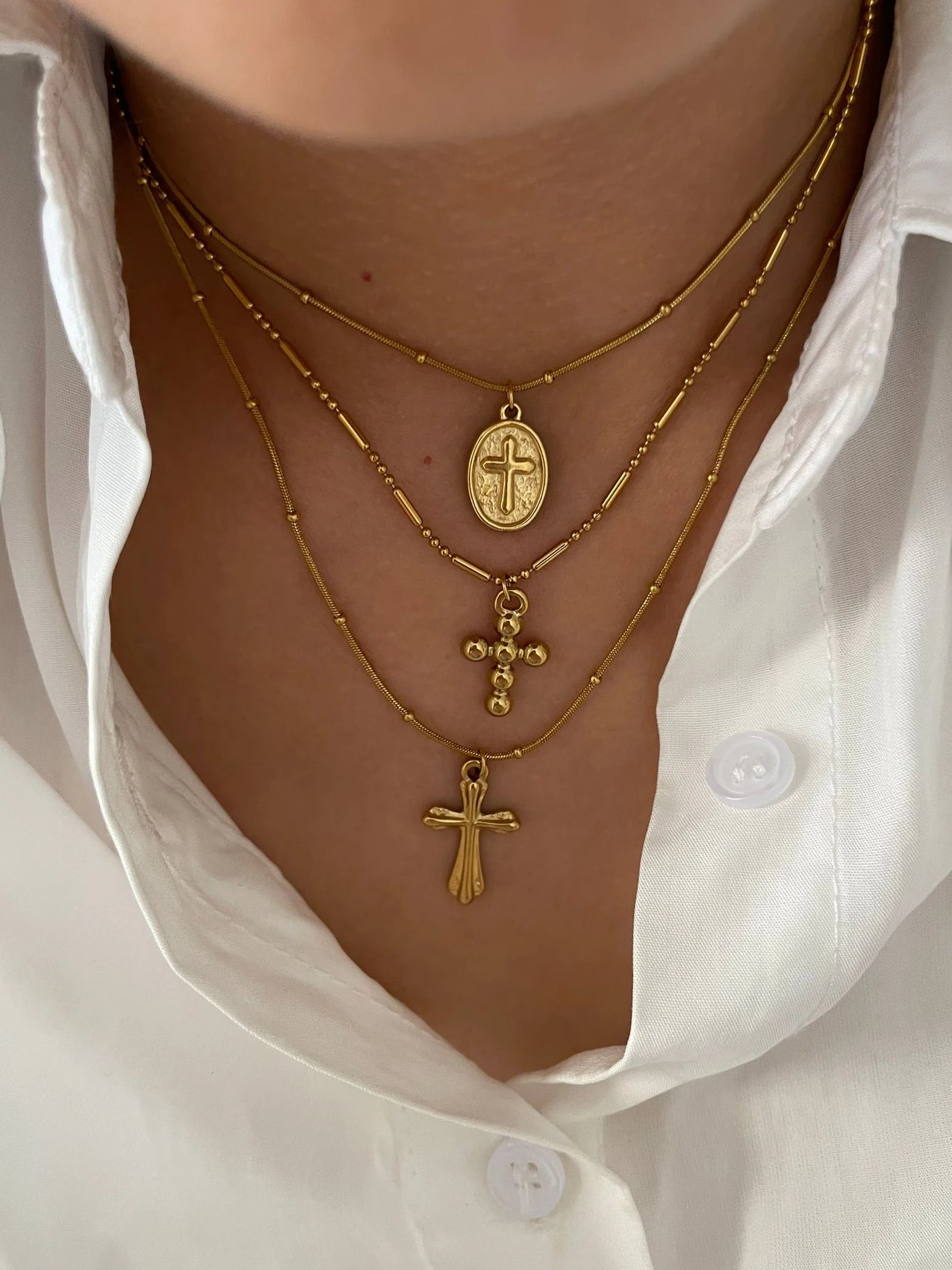 Roxie Cross Necklace Set