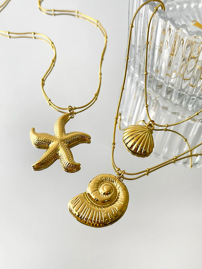 Seashell Trio Necklaces