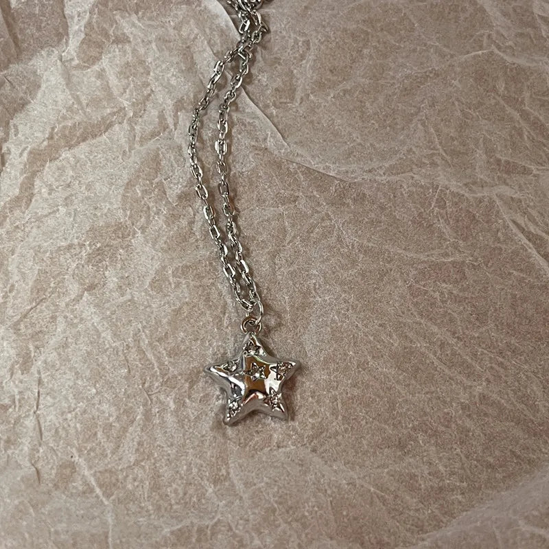Silver Glass Necklaces
