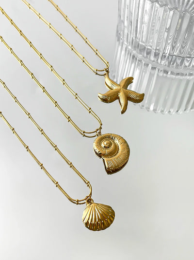 Seashell Trio Necklaces